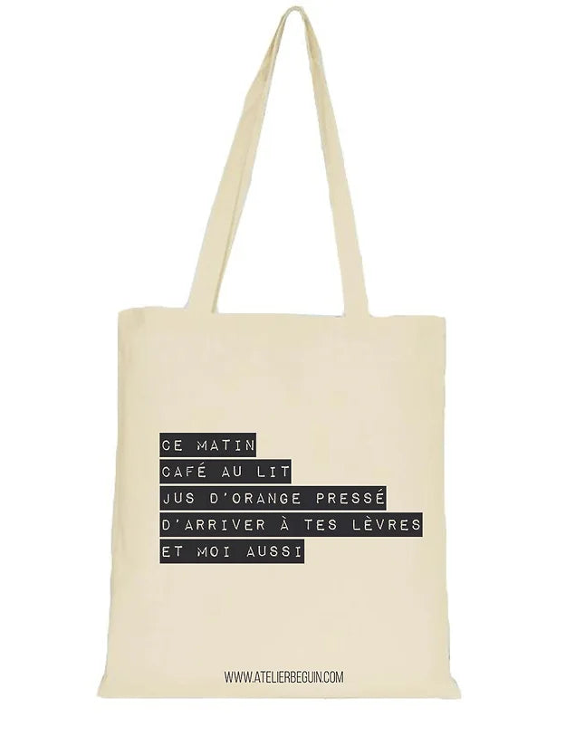 Tote Bag à poème