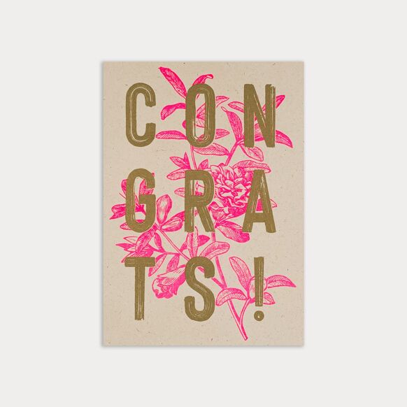 Carte postale Félicitations !