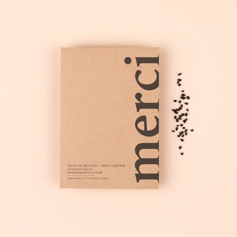 Remerciements – Sachets de graines