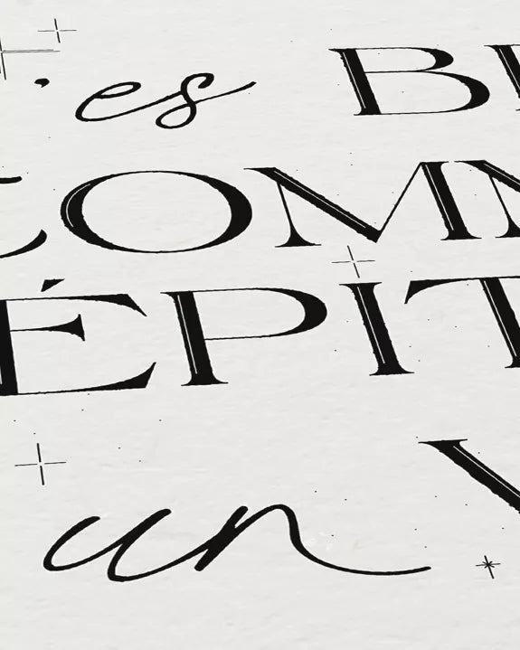 Affiche - T'es belle comme le crépitement d'un vinyle