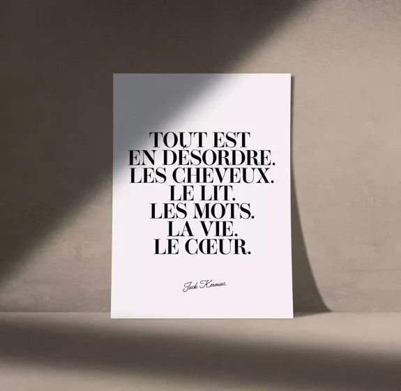 Affiche - Tout est en désordre