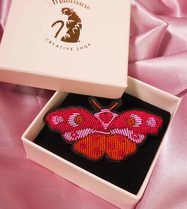Broche Papillon Amour