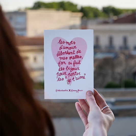 Petite affiche - "Tes mots d'amour"