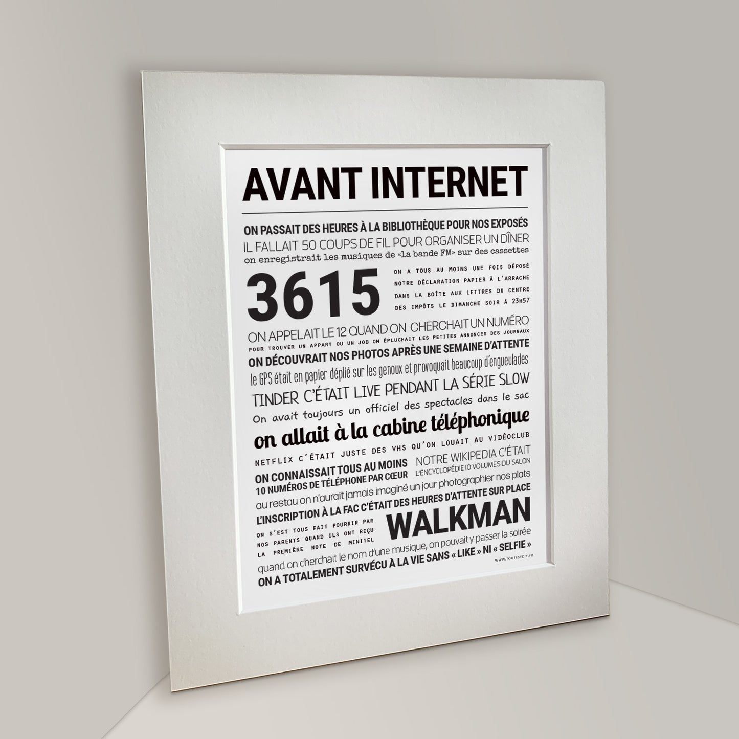 AFFICHE - AVANT INTERNET