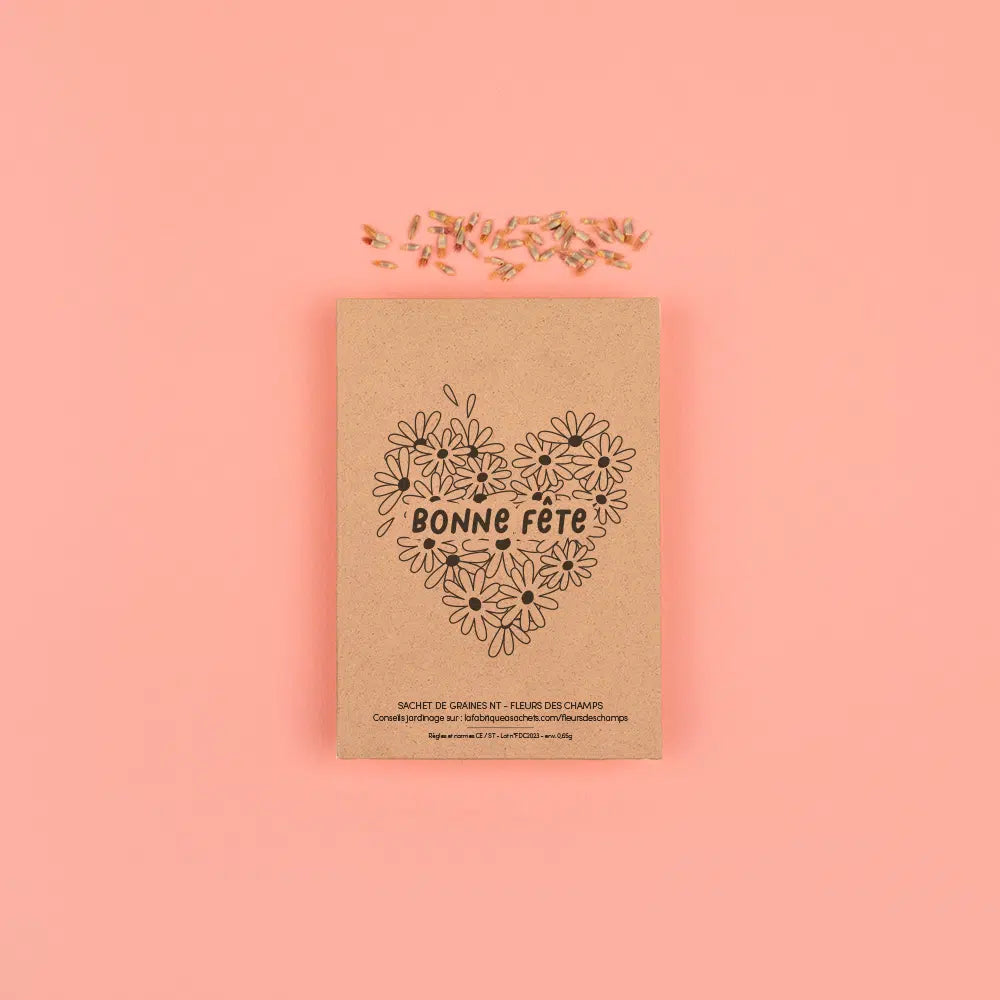 Bonne fête – Sachets de graines à offrir
