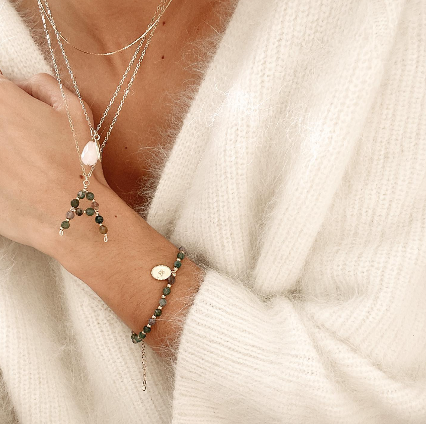Collier lettre Alpha