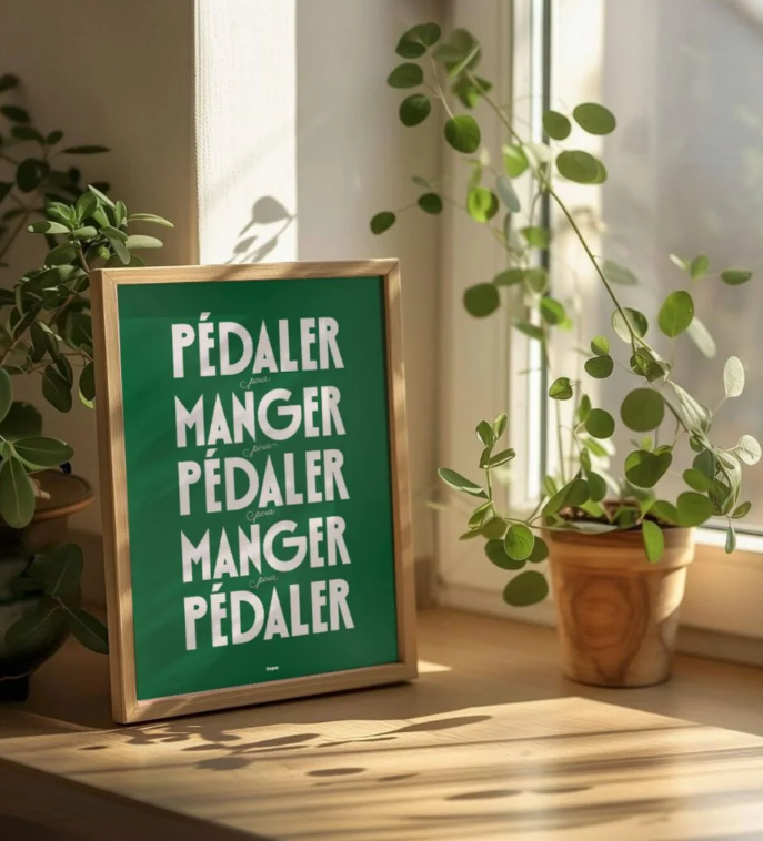 Pédaler, pour manger… | Affiche