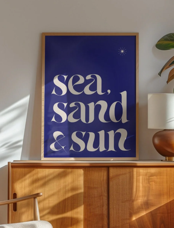 Sea, sand & sun | Affiche