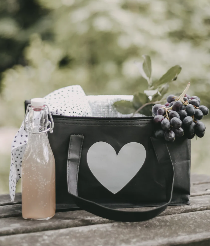 Sac isotherme noir cœur