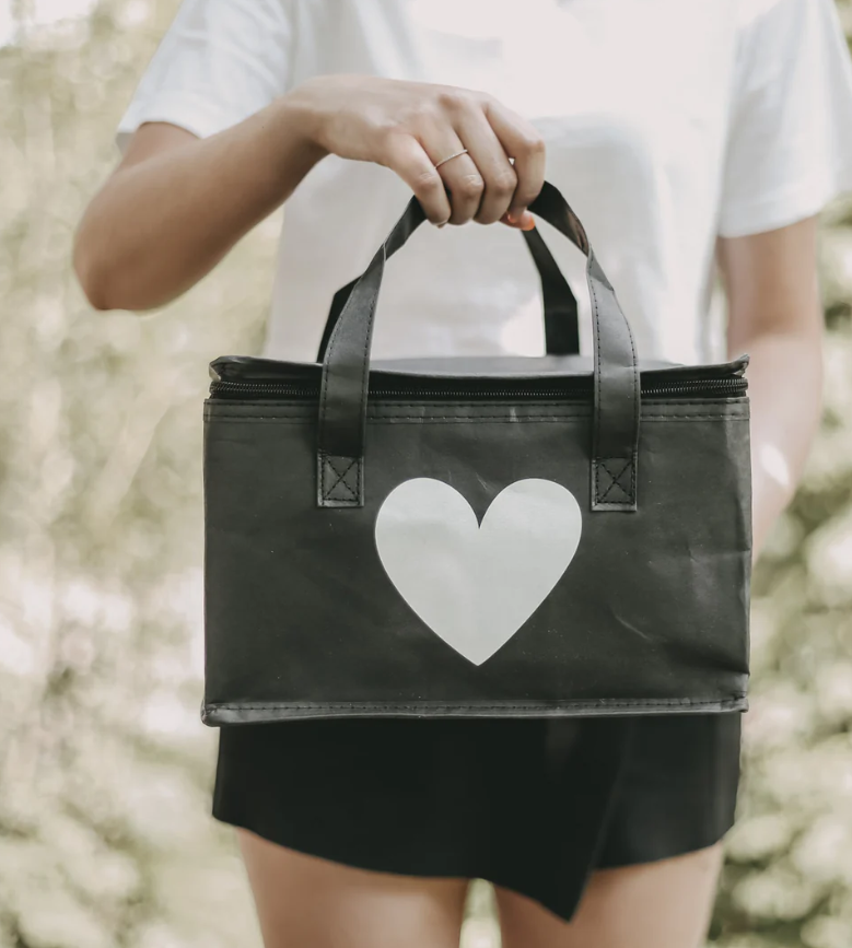 Sac isotherme noir cœur