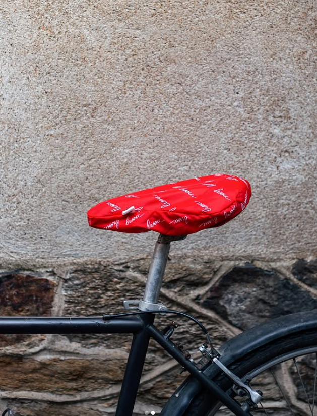 Housse selle à vélo Bisou Rouge