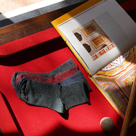 Chaussettes Klue à paillettes en lurex