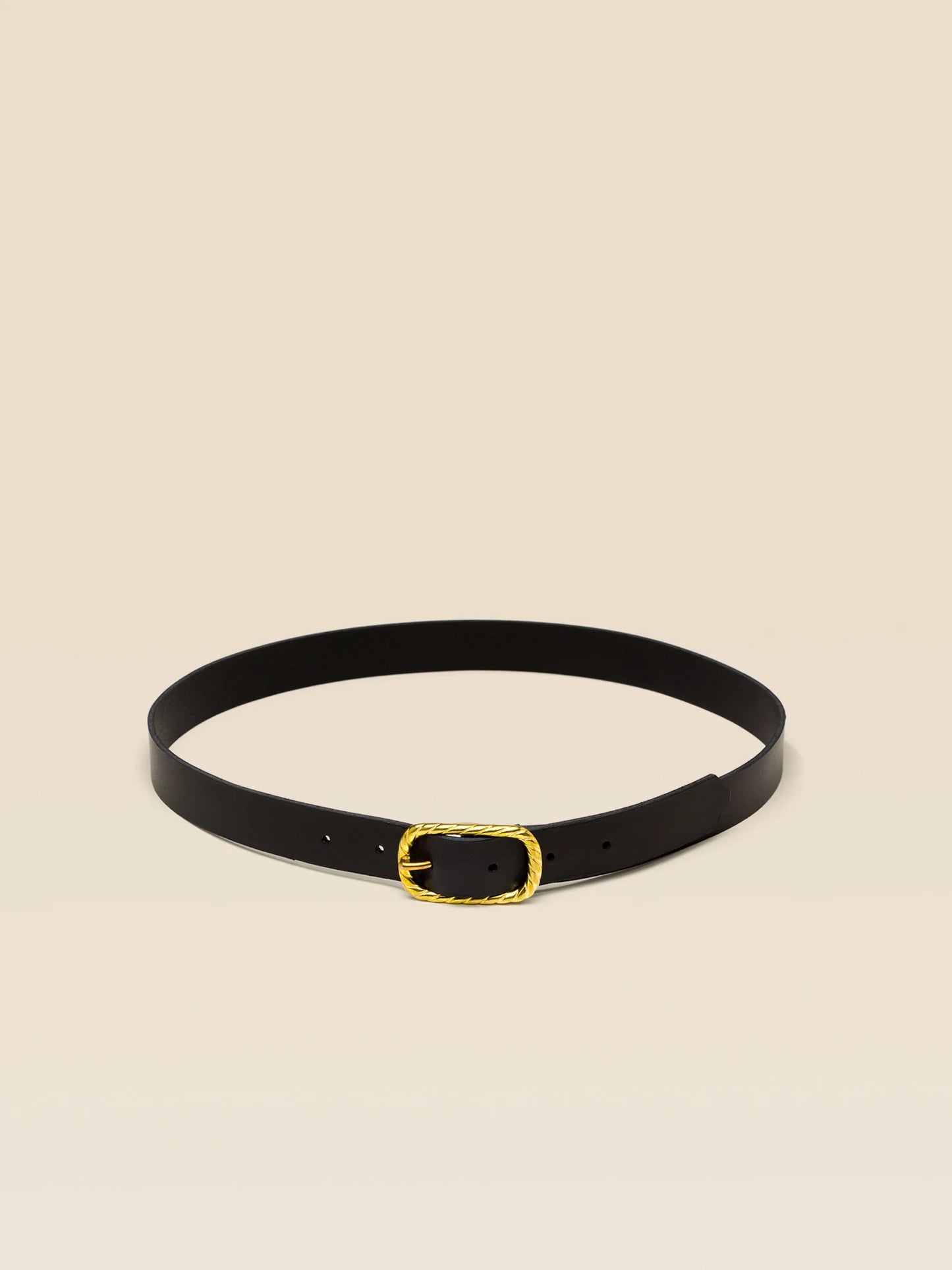 Ceinture torsadée noire t1