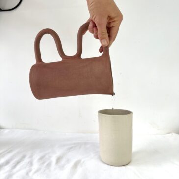 Pichet Source grès roux