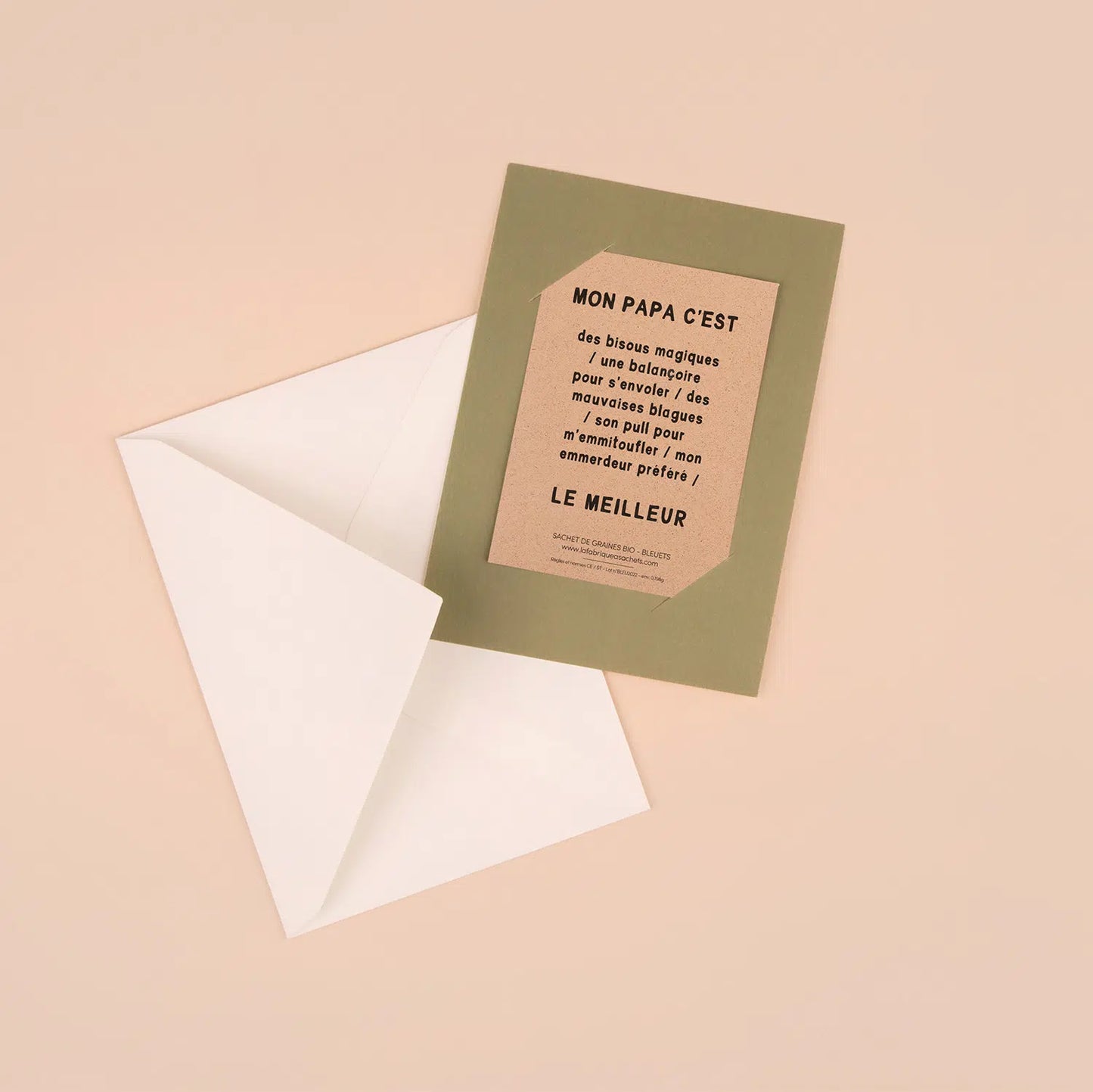 Le meilleur papa – Sachets de graines à offrir