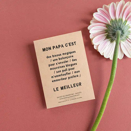 Le meilleur papa – Sachets de graines à offrir