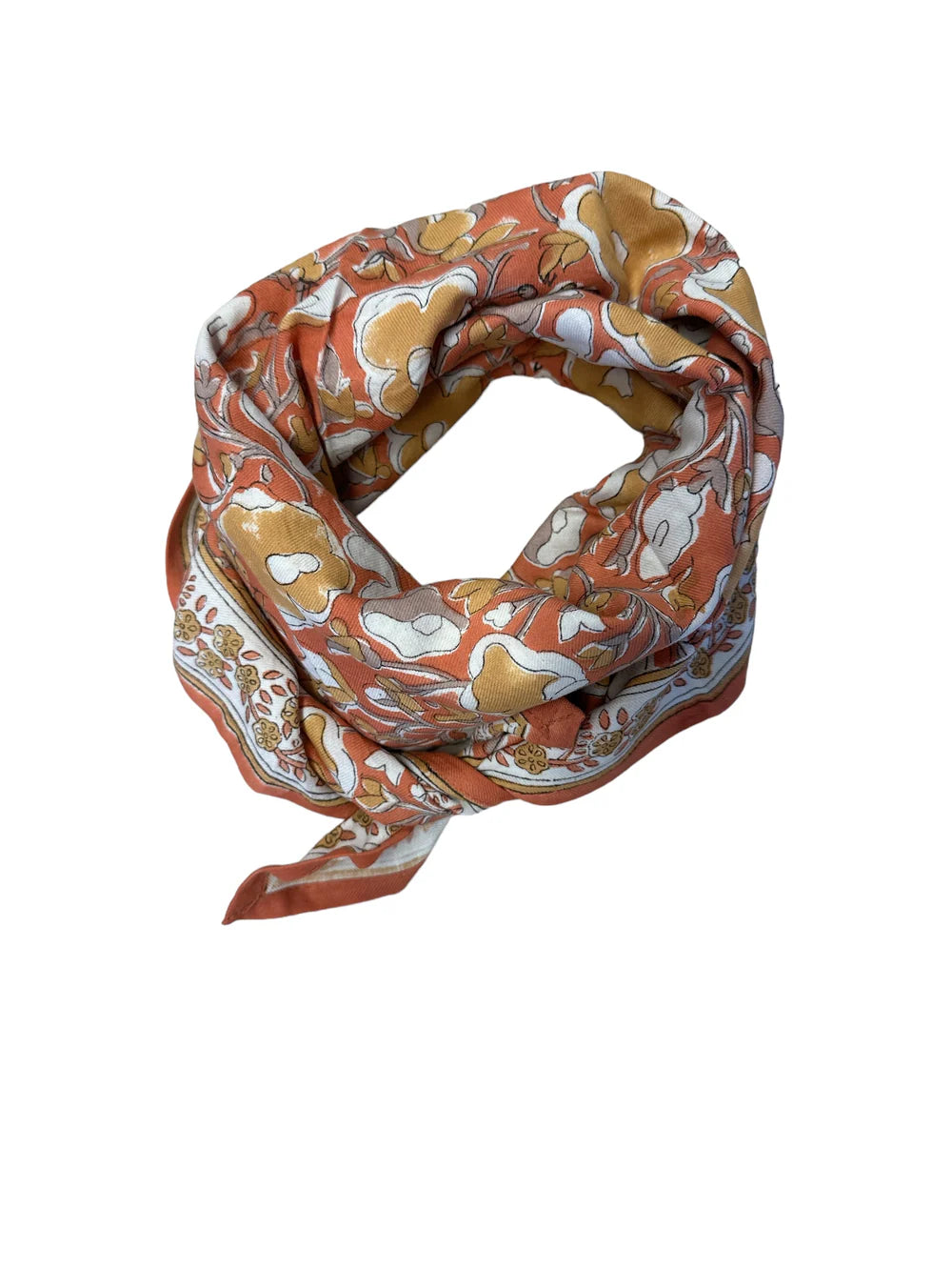 Foulard Adulte Cosmos Rouille 100 cm