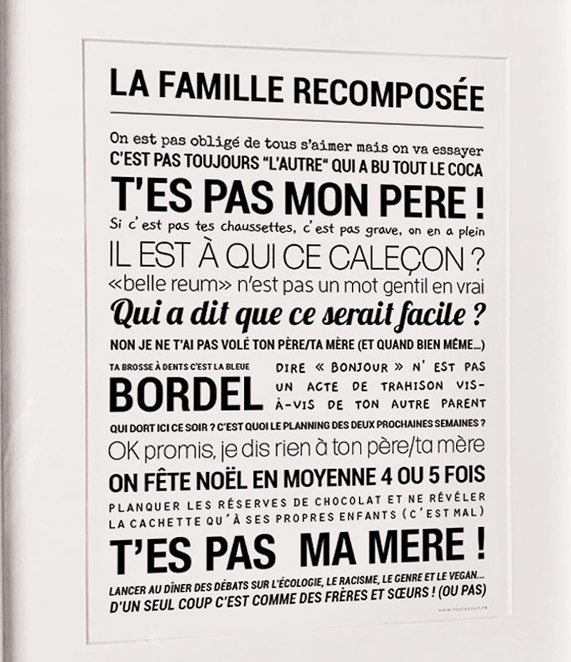 Affiche - La famille recomposée