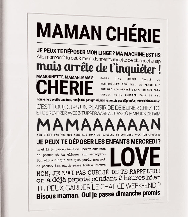 AFFICHE - MAMAN CHÉRIE