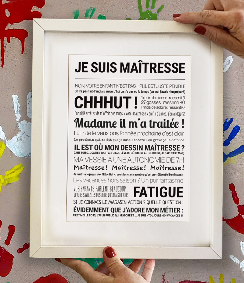 Affiche - Je suis maîtresse