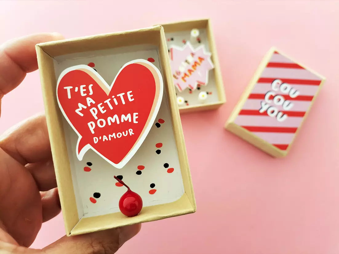 Boîte à message "Pomme d'amour"