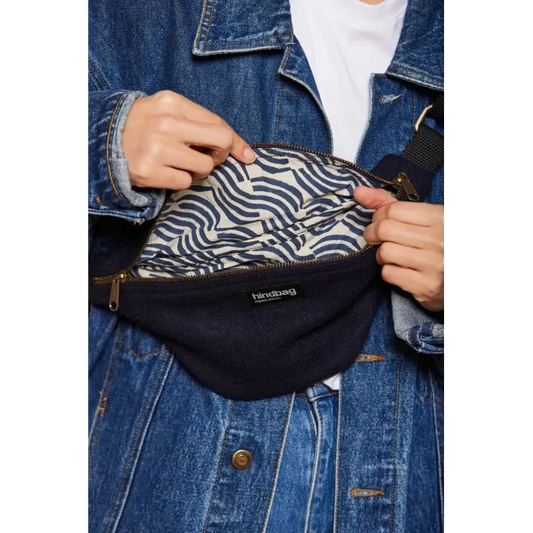 Sac banane M Olivia - Laine Navy