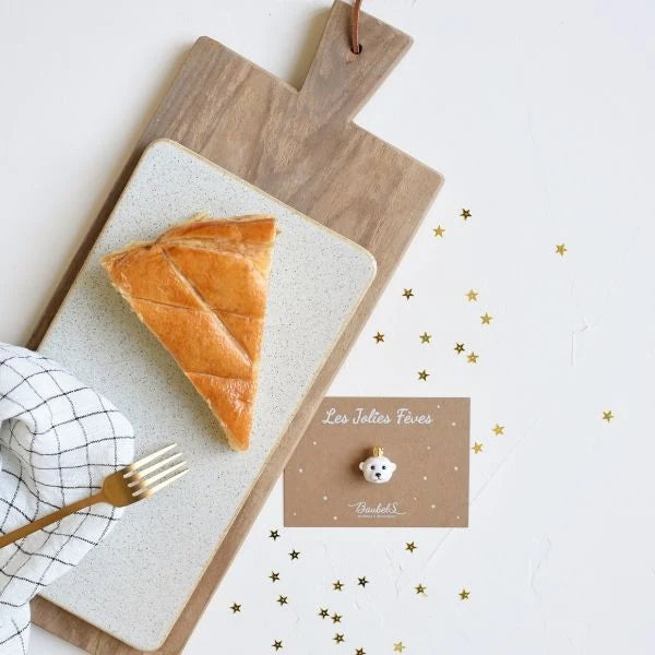 Fève Ours Polaire en janvier, porte-bonheur à l'année