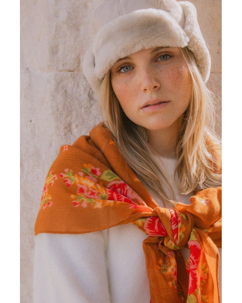 FOULARD ELENA NOISETTE