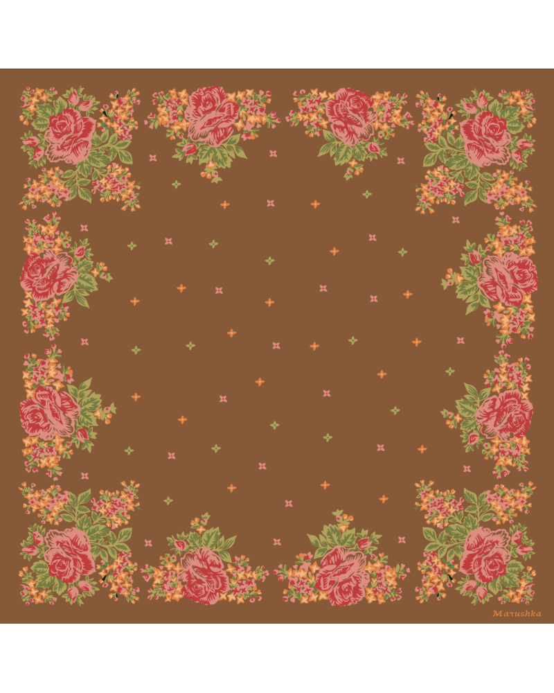 FOULARD ELENA NOISETTE