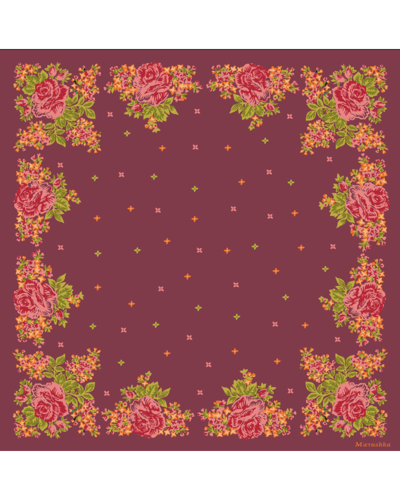 FOULARD ELENA GRENAT