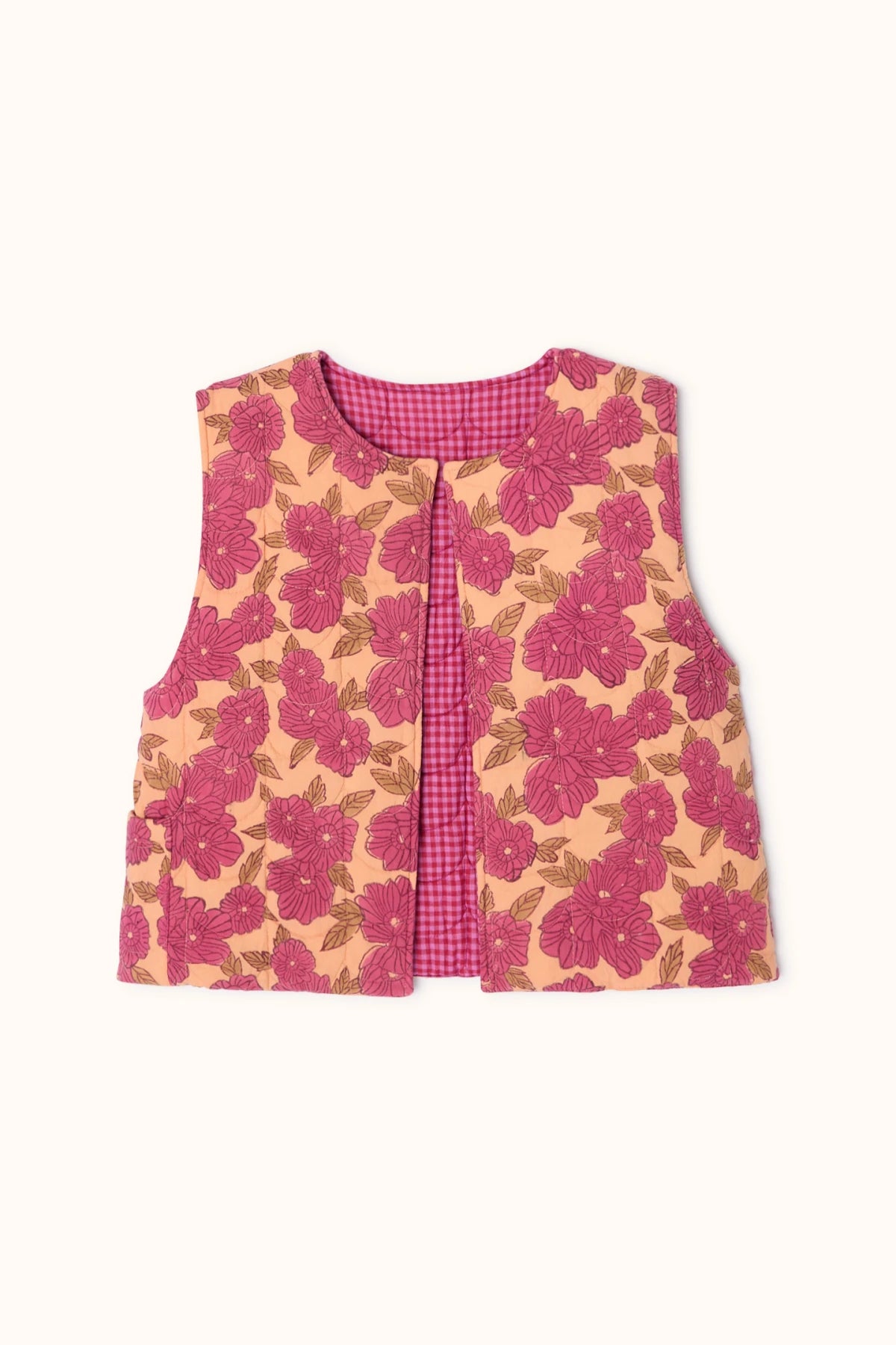 Gilet Sakari - Khadi Fuchsia