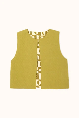 Gilet Sakari - Damier Tobacco