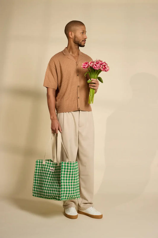 Cabas Claude Vichy Vert