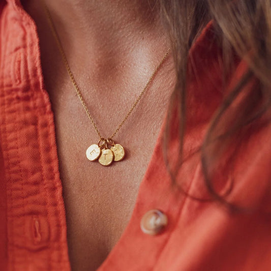 Médaillons Initiales et chaîne