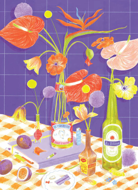 Des fleurs sur la table - Puzzle 500 pièces