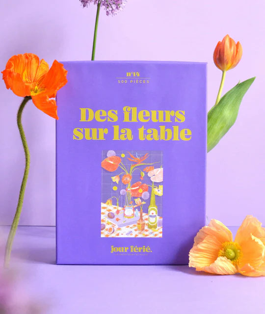 Des fleurs sur la table - Puzzle 500 pièces