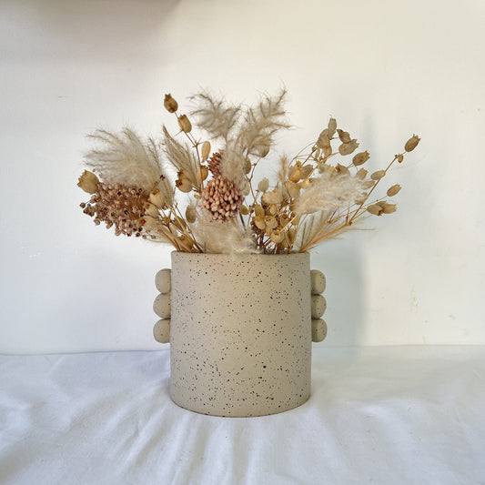 Vase PALMA Grès Pyrité