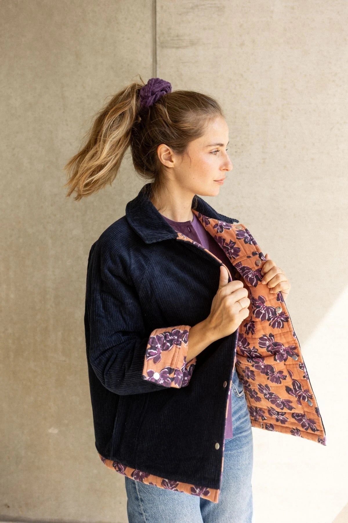 Veste Ondi - Violeta Rust