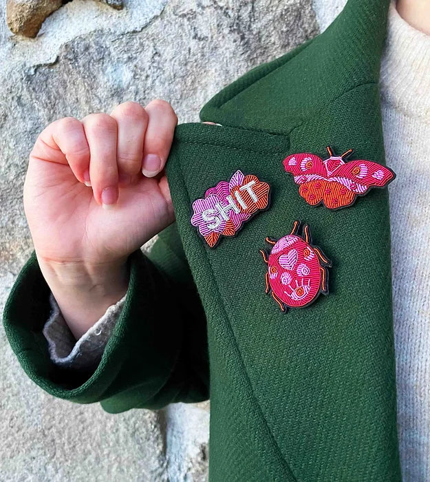 Broche Papillon Amour