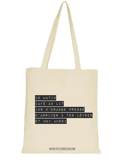 Tote Bag à poème