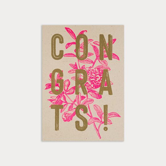 Carte postale Félicitations !