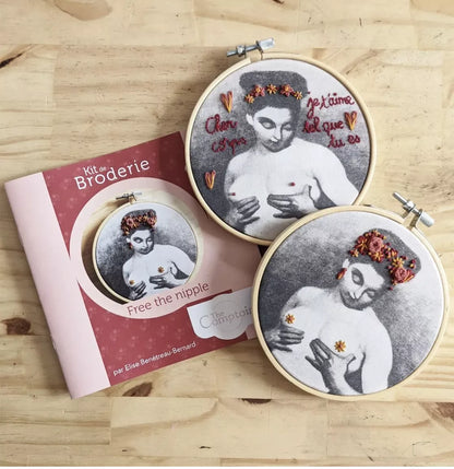 Kit de broderie - free the nipple