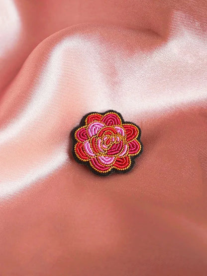 Broche Rose mini flower