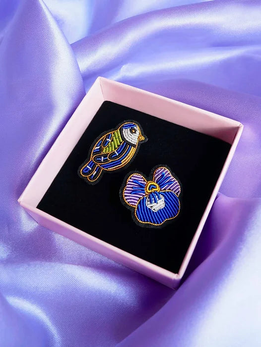 Broche Pensée mini flower