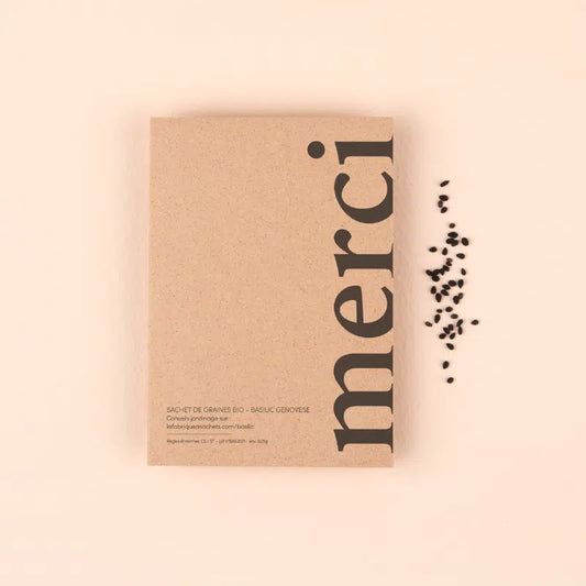 Remerciements – Sachets de graines