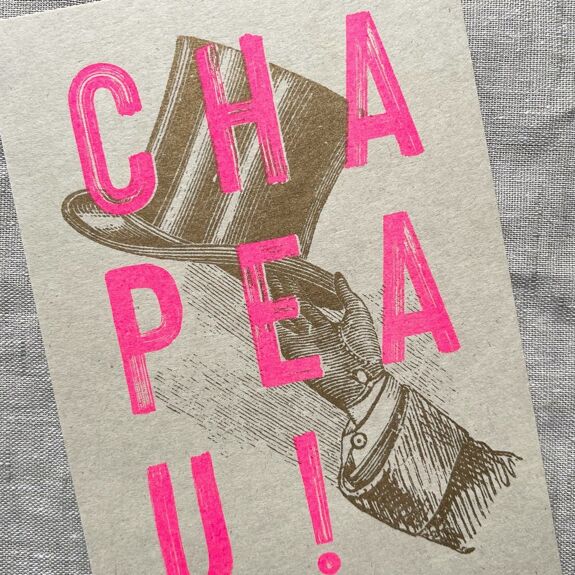 Carte postale Chapeau !