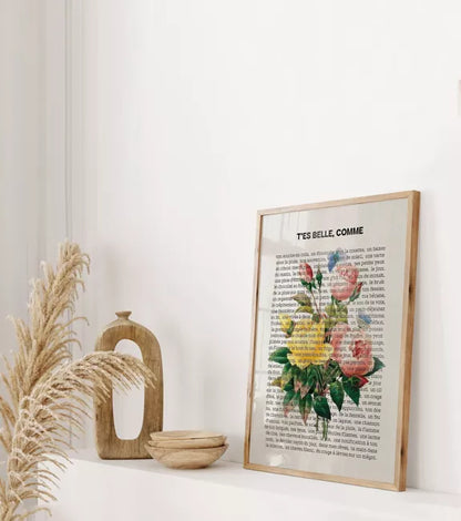 Affiche - T'es belle comme - Bouquet