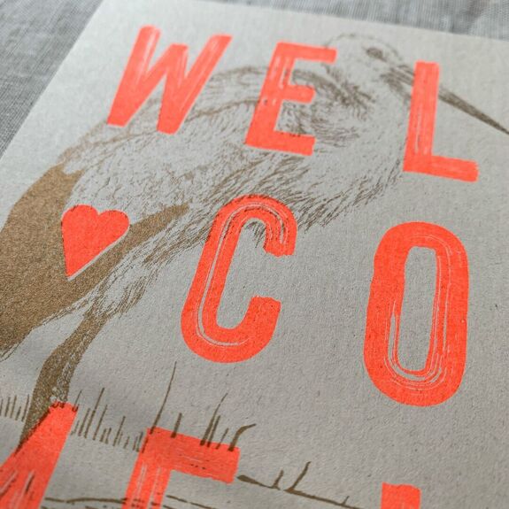 Carte postale Bienvenue