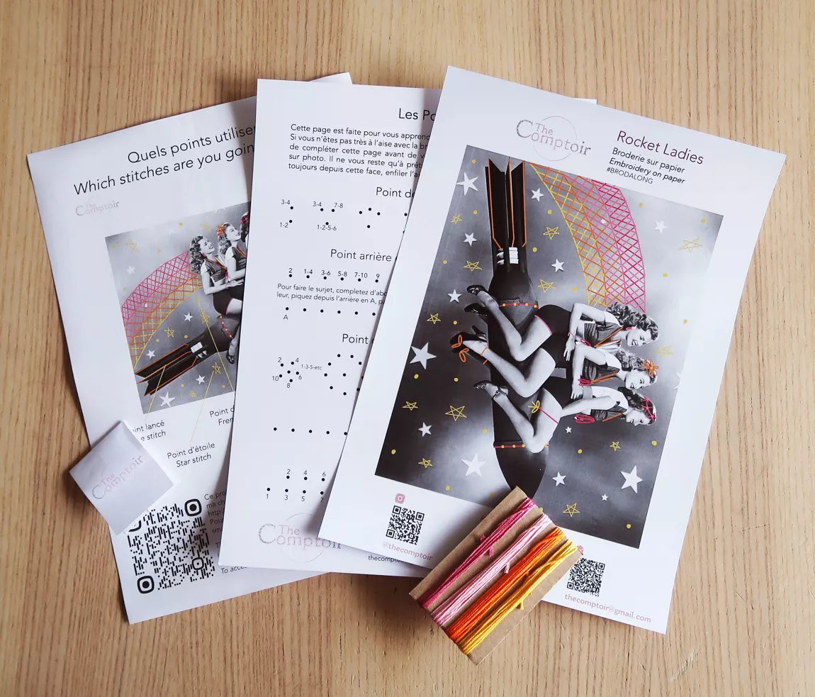 Rocket Ladies - kit de broderie