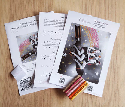 Rocket Ladies - kit de broderie